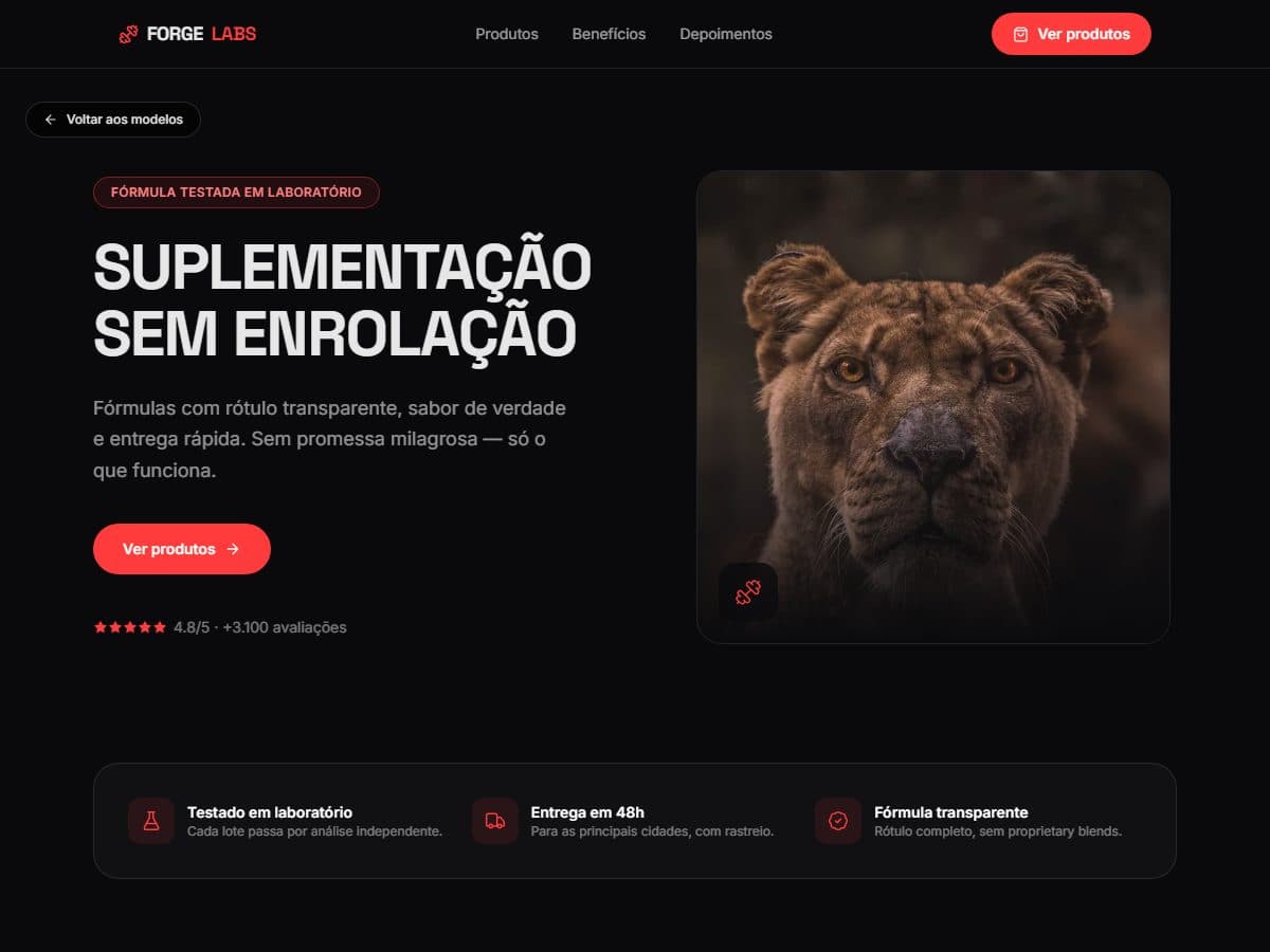 Prévia do modelo Forge Labs