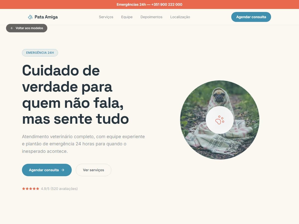 Prévia do modelo Pata Amiga