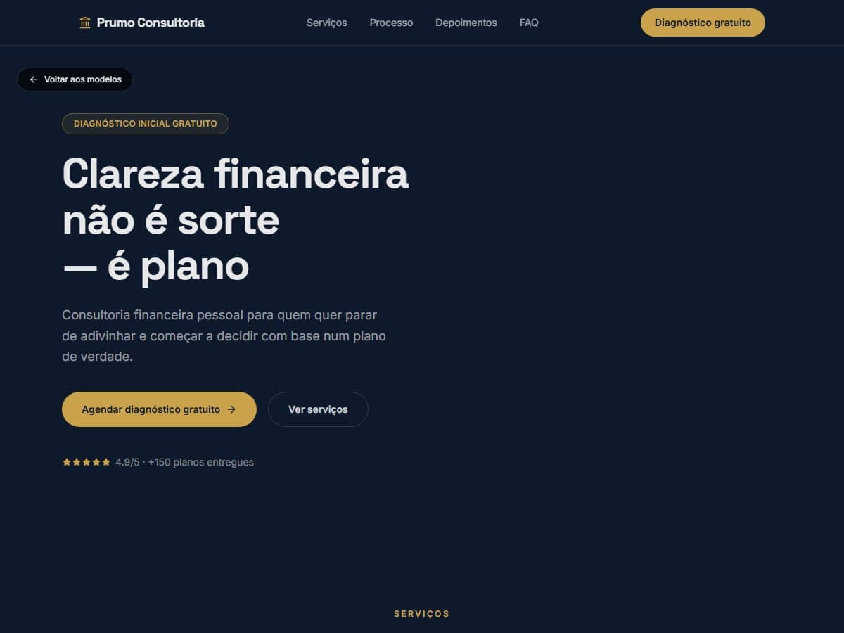 Prévia do modelo Prumo Consultoria